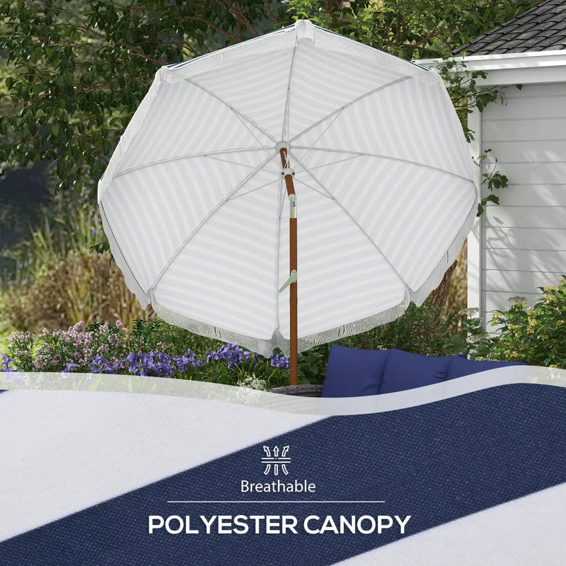 Outsunny 7 x 7 ft Outdoor Patio Umbrella with Tilt and Vent by HouseOfZazla