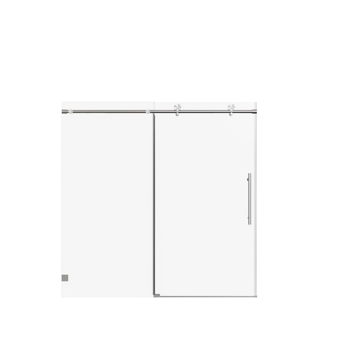 Frameless Single Sliding Soft Close Shower Doors, 5/16" Sgcc Tempered Glass by HouseOfZazla