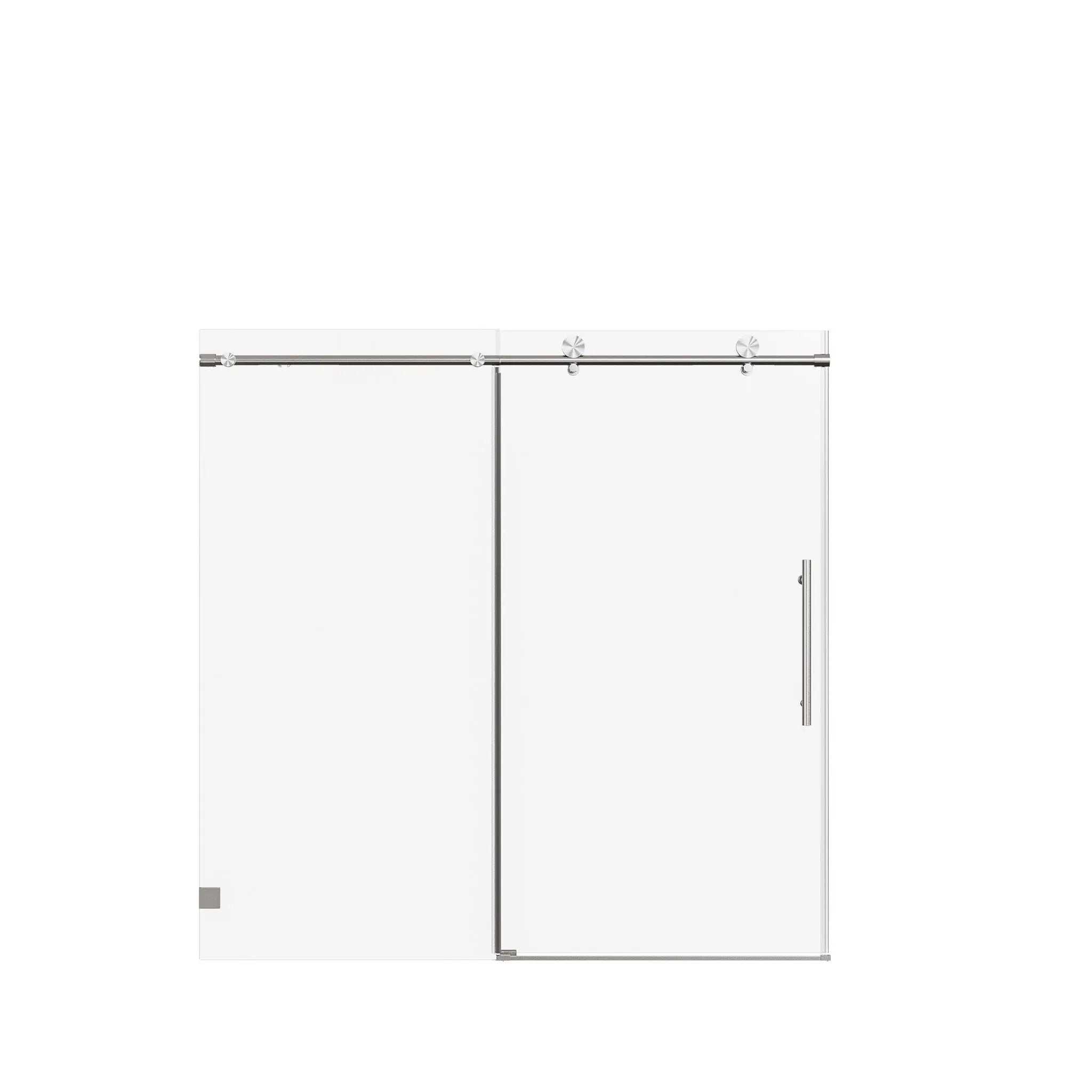 Frameless Single Sliding Soft Close Shower Doors, 5/16" Sgcc Tempered Glass by HouseOfZazla