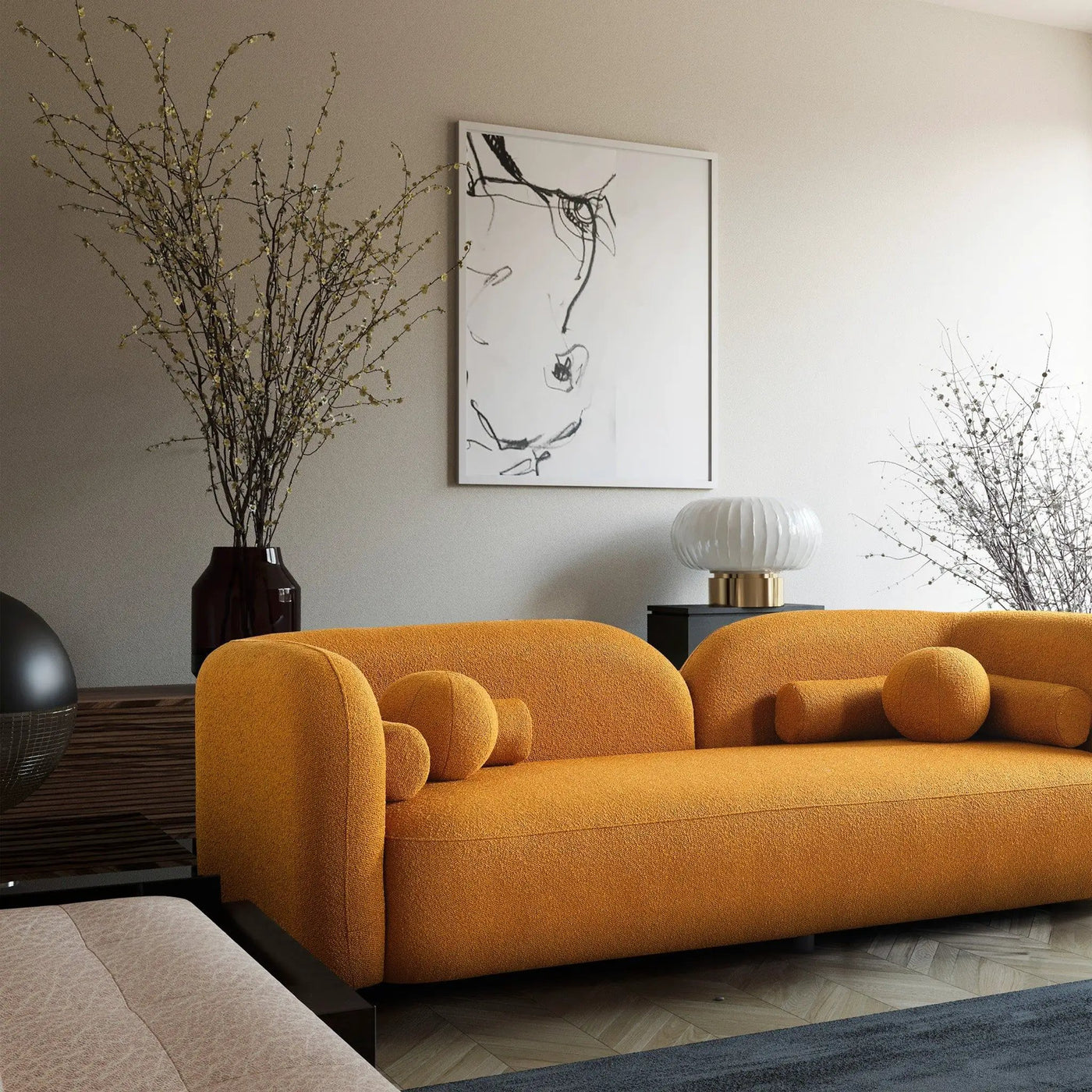 Donna - Japandi Design Boucle Sofa by Unique Piece Furniture