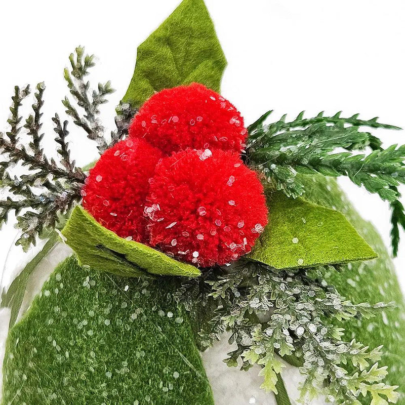 7" Iced Pinecone Ornaments – Set of 6 by HouseOfZazla