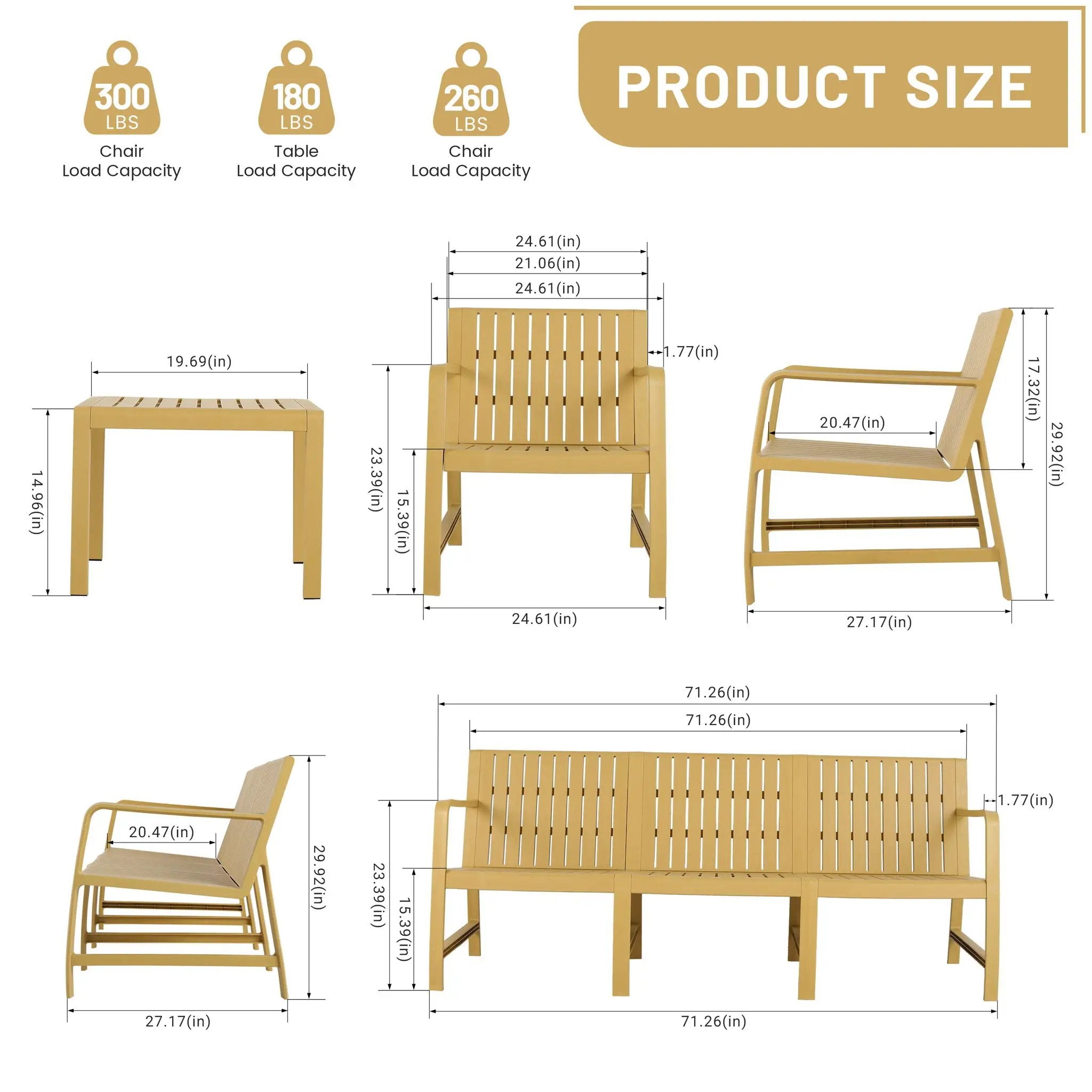 Furniture Set, Waterproof And Durable by HouseOfZazla