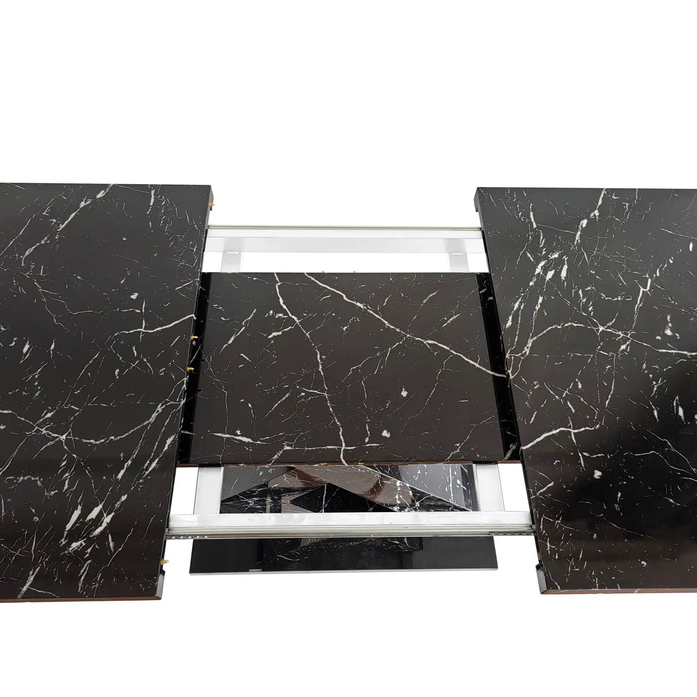 Modern Rectangle Dining Table With Stretchable TopAnd X Shape Legs by HouseOfZazla