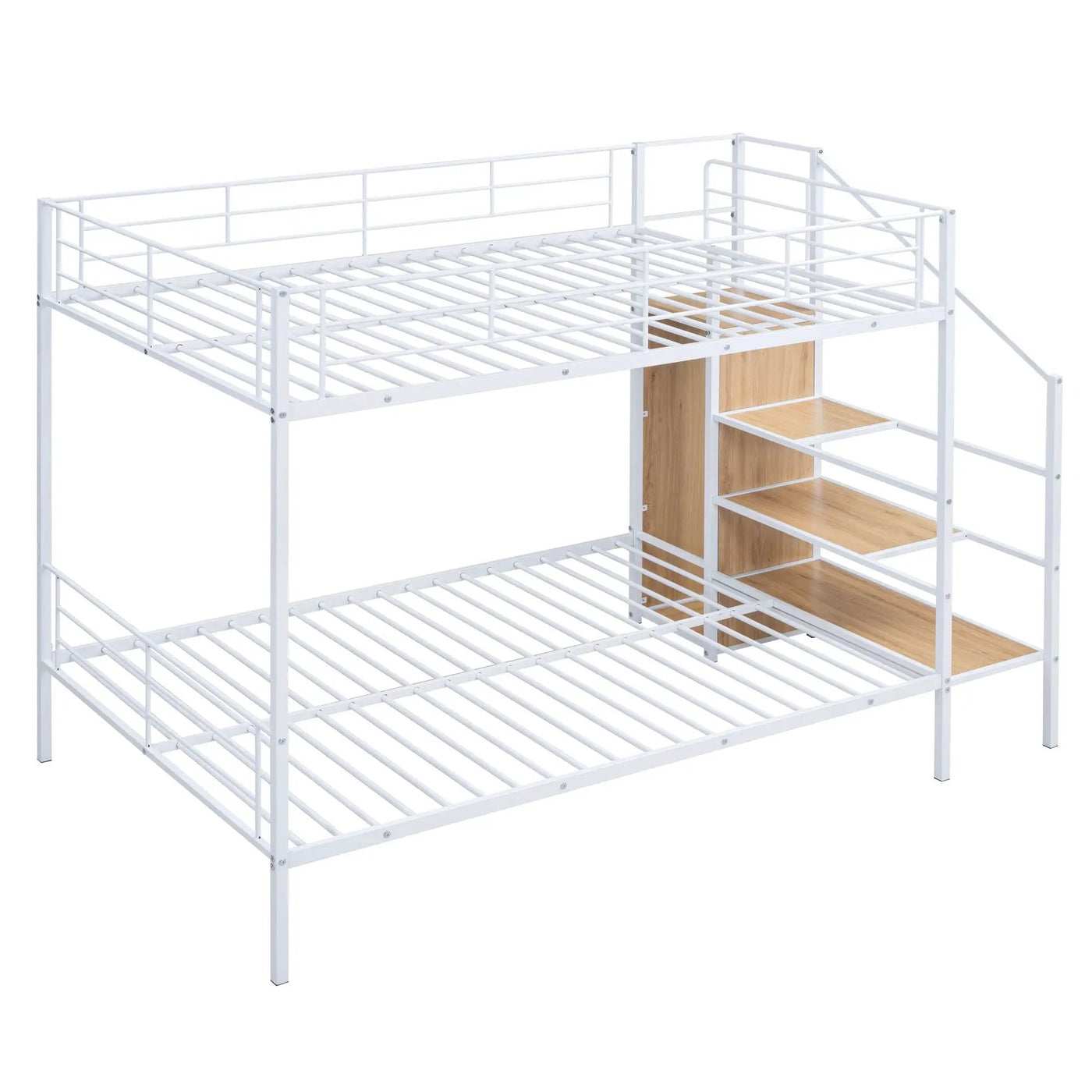 Bunk Bed With Lateral Storage Ladder And Wardrobe by Unique Piece Furniture