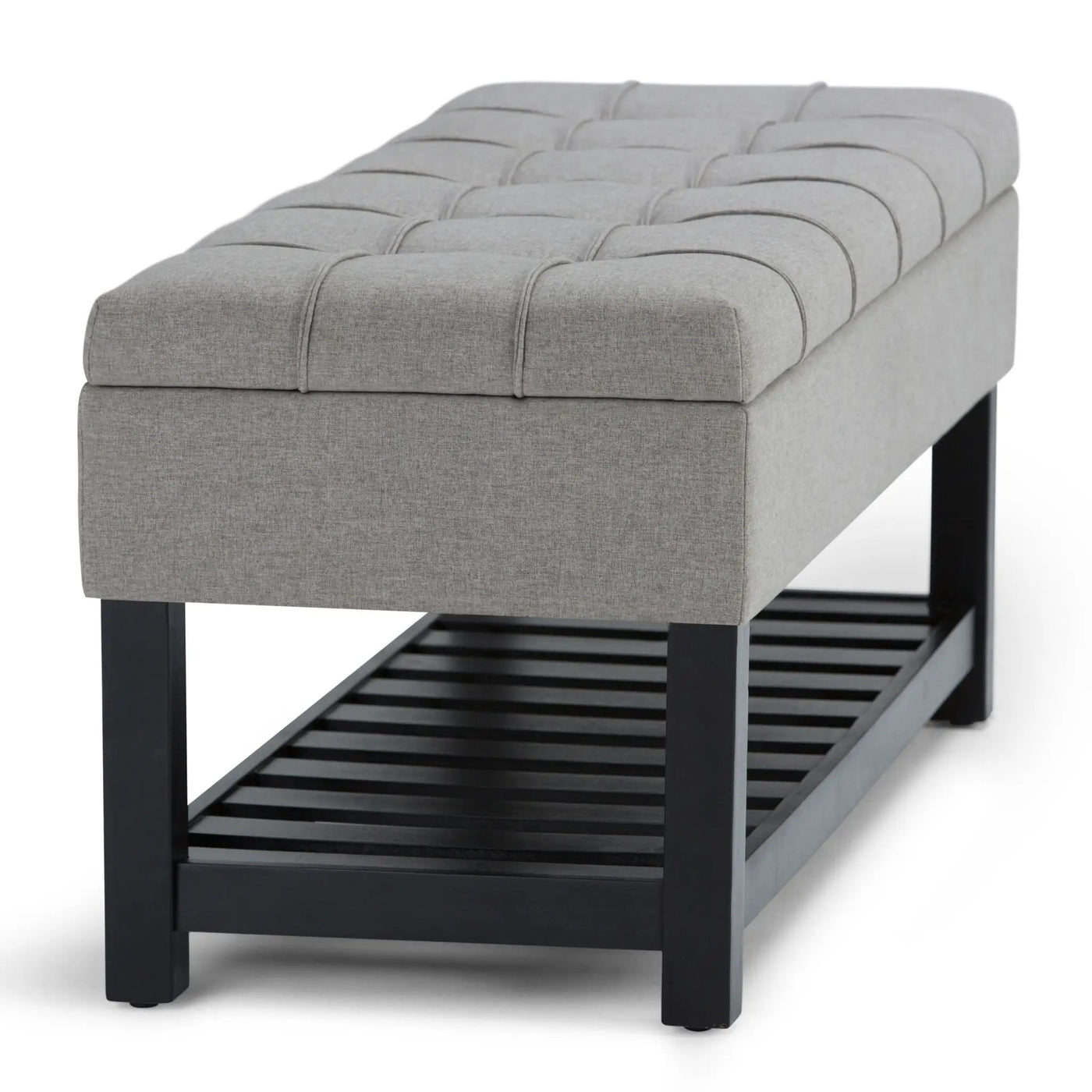 Saxon - Upholstered Transitional Storage Ottoman Bench by Unique Piece Furniture