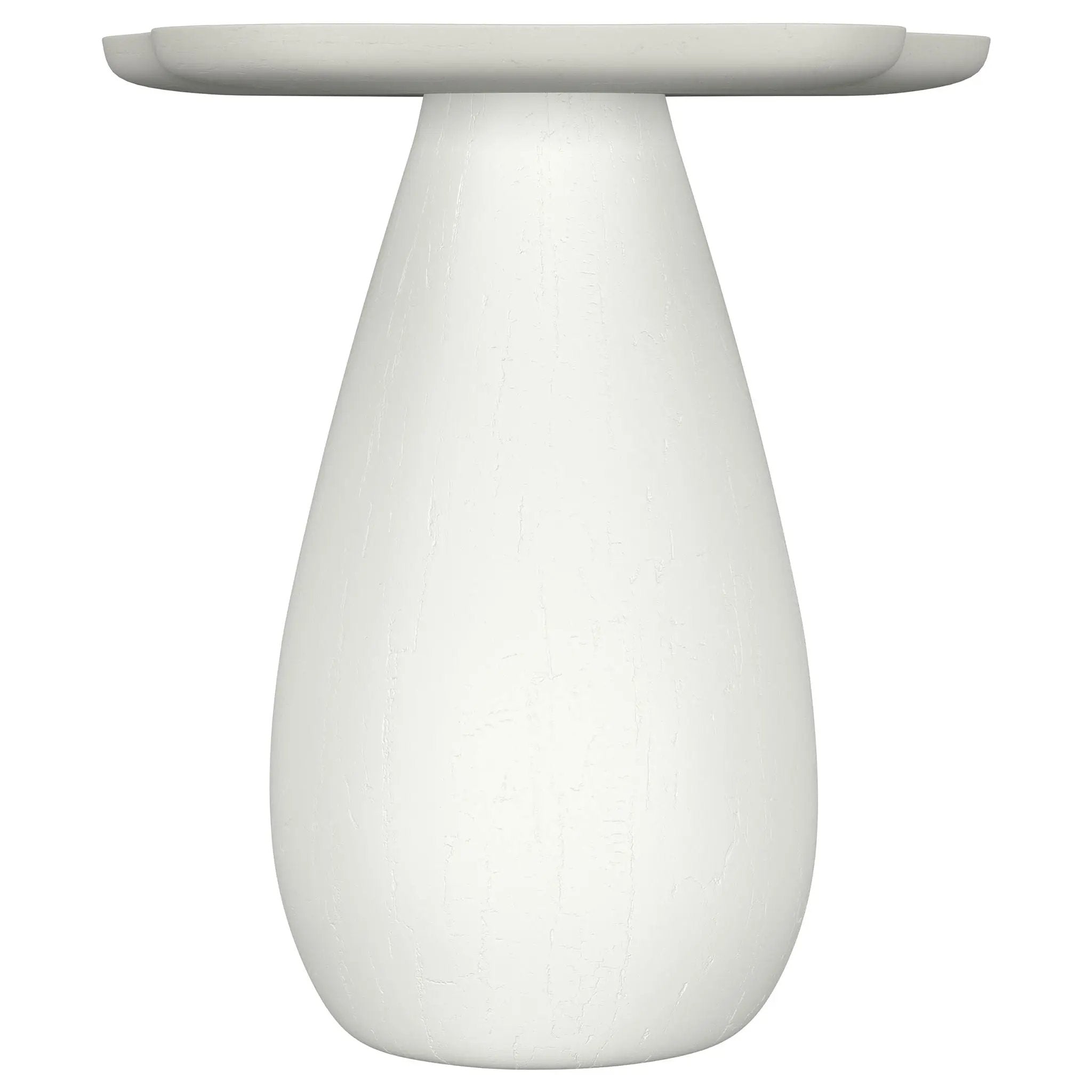 Perth 20-inch Side Table with Cloud-Shaped Top Off White by Unique Piece Furniture