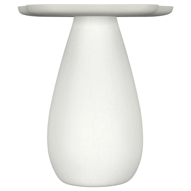 Perth 20-inch Side Table with Cloud-Shaped Top Off White by Unique Piece Furniture