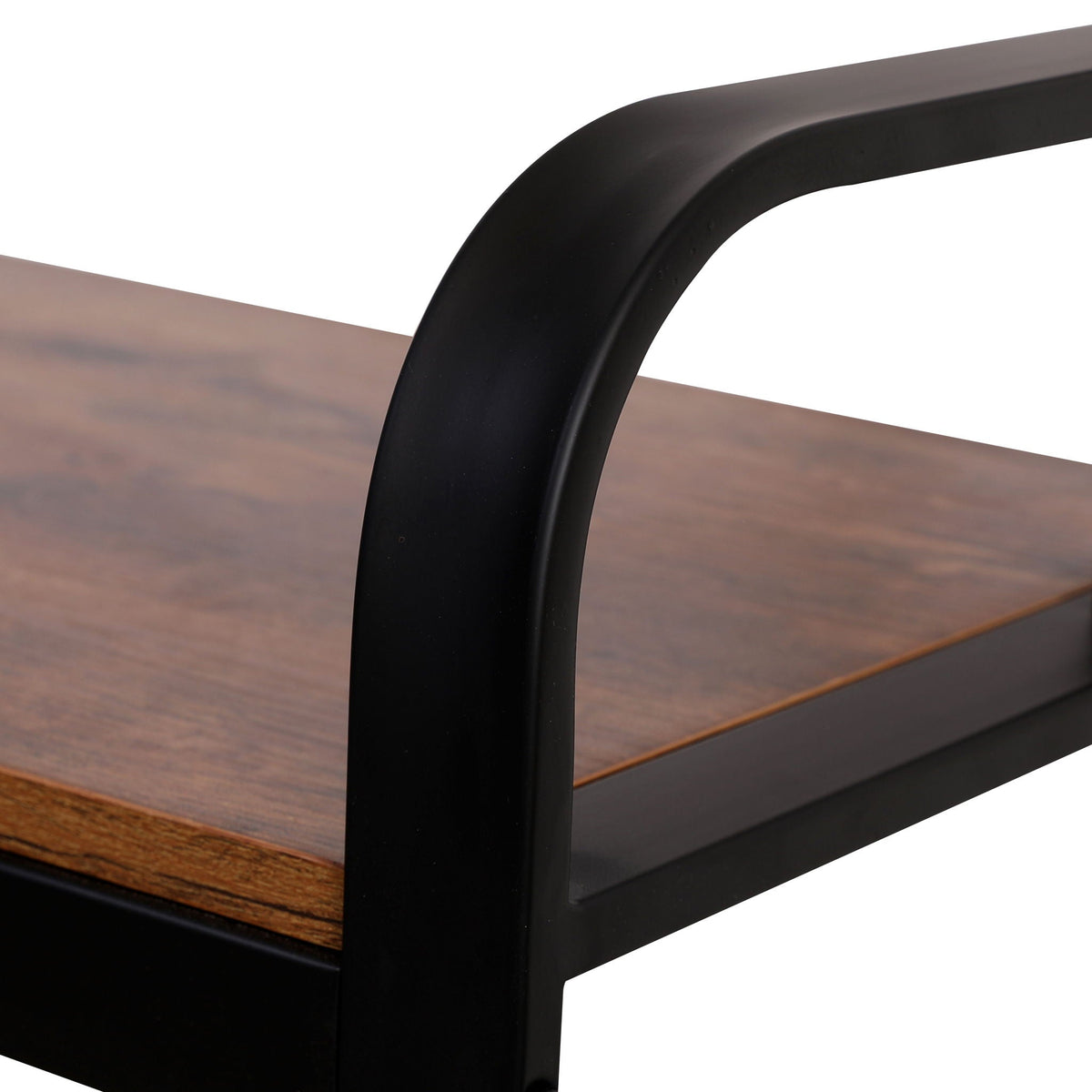 Hall Tree with Shoe Bench and 9 Removable Hooks - Dark Brown, photo 7 of 7