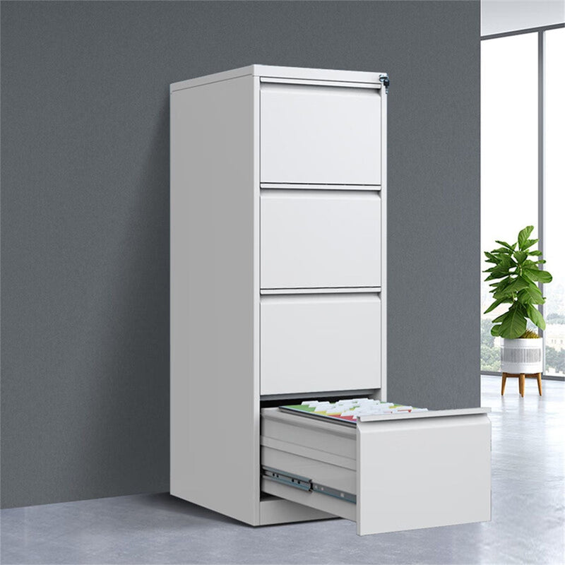 Durable Metal 3 Drawer File Cabinet With Lock For Office Storage by Unique Piece Furniture