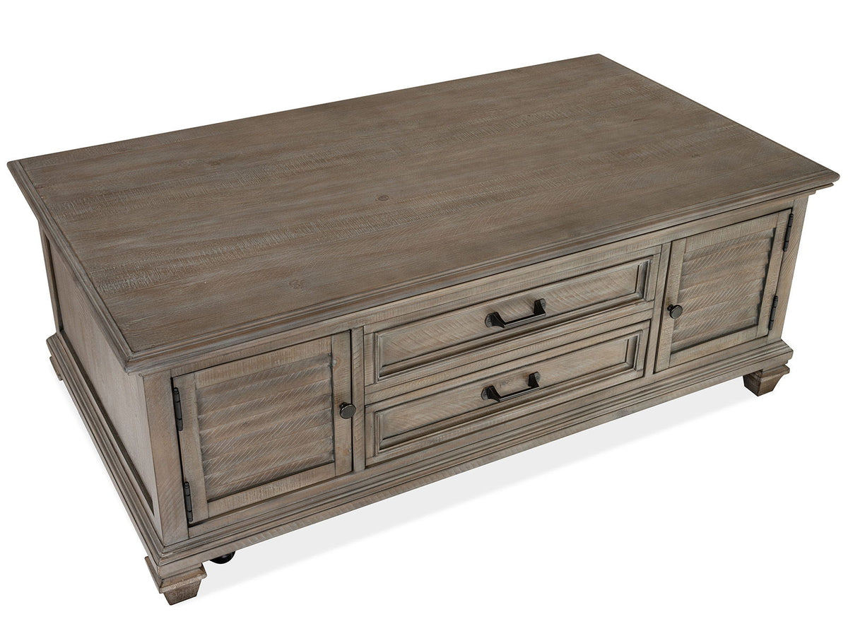 Lancaster - Lift Top Storage Cocktail Table (With Casters) - Dove Tail Gray, photo 6 of 7