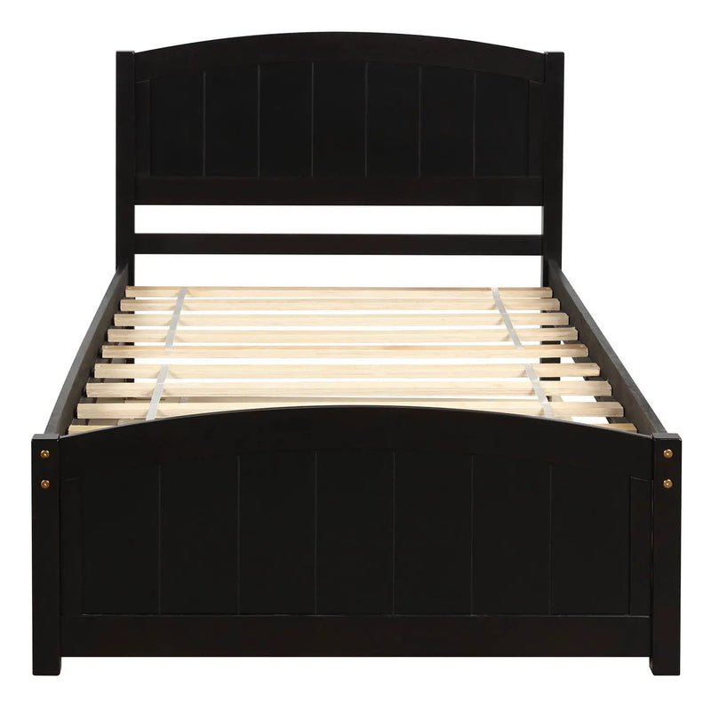 Platform Bed & Headboard, Footboard And Wood Slat Support by Unique Piece Furniture