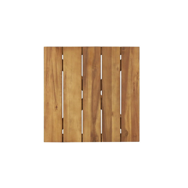 Ella - Square Side Table With Cross Stretcher Base by HouseOfZazla