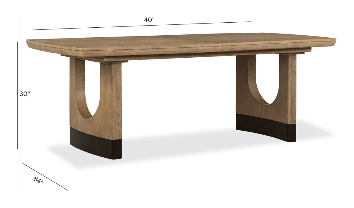 Tristan - Extendable Trestle Dining Table - Swiss Coffee, photo 7 of 7