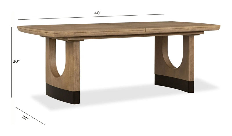 Tristan - Extendable Trestle Dining Table - Swiss Coffee, photo 7 of 7