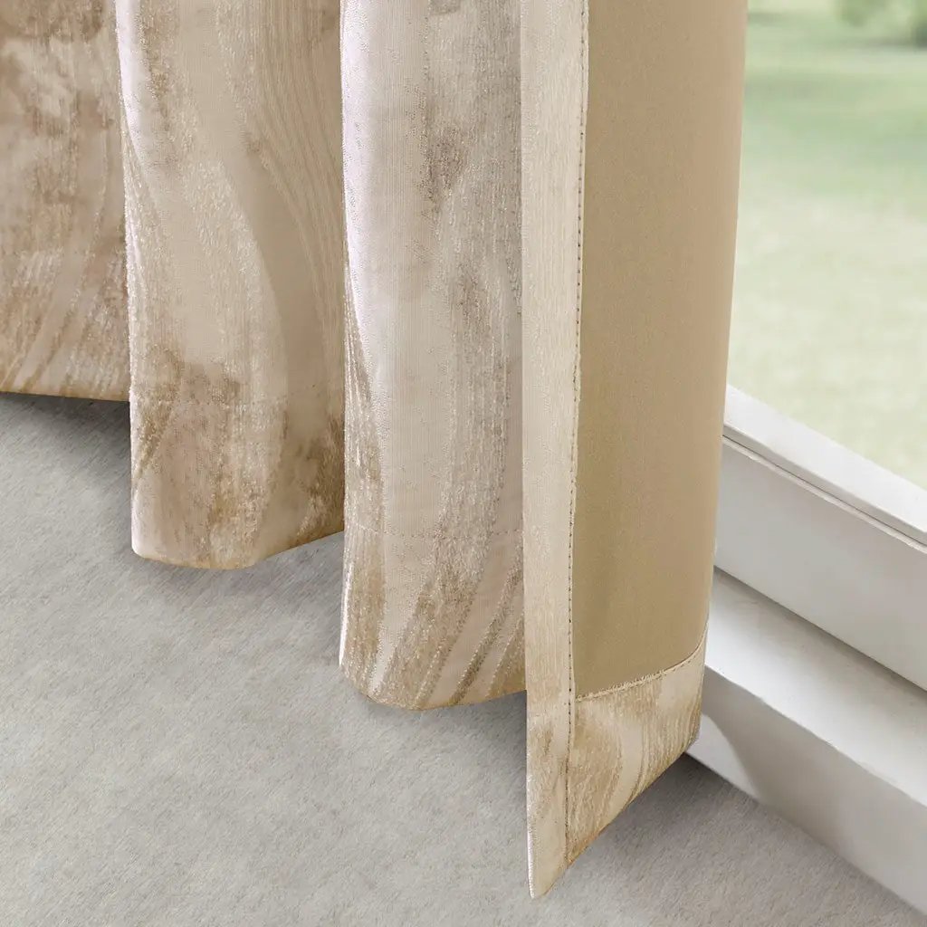Printed Jacquard Grommet Top Total Blackout Curtain Panel by HouseOfZazla