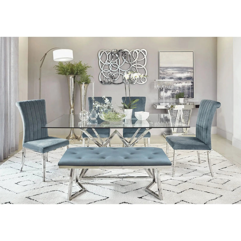 Tufted Side Upholstered Dining Chair (Set of 2) - Gray by HouseOfZazla