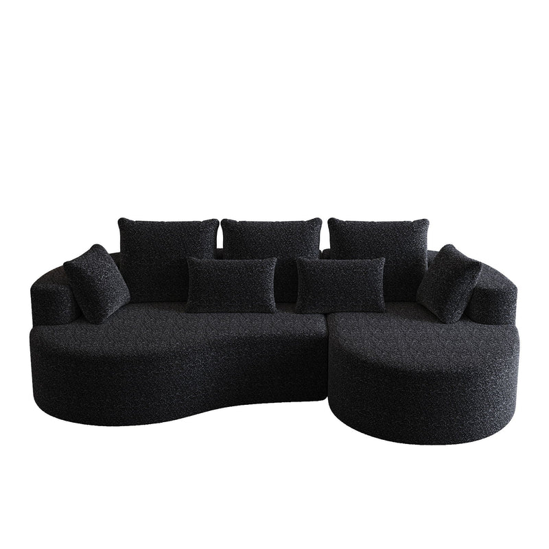Curved Oversized Sectional Sofa With Extra Deep Seat by HouseOfZazla