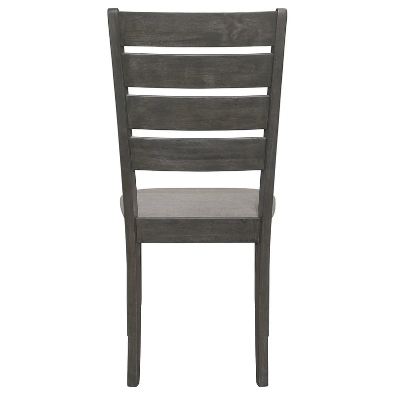 Padded Seat Side Chairs With Tapered Slats (Set of 2) by HouseOfZazla