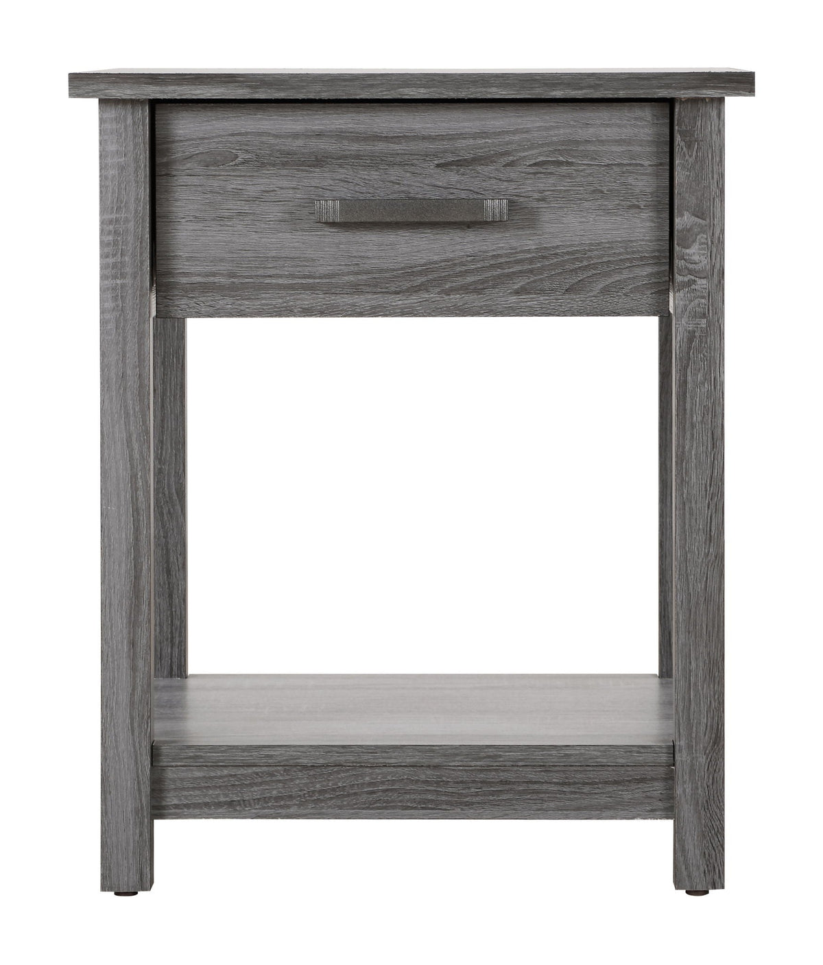 Accent Nightstand with Smooth Roller Drawer Glides - Gray, Light Brown, or Dark Brown, photo 13 of 15