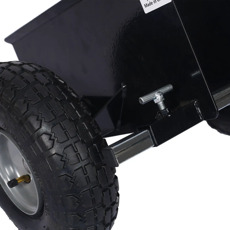 Heavy Duty 600Lb Panel Dolly With 10In. Pneumatic Wheels Alloy Steel - Black by HouseOfZazla