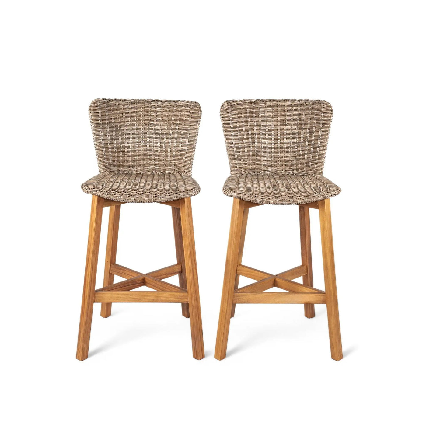 Lymington Outdoor Bar Stool Set of 2 by HouseOfZazla