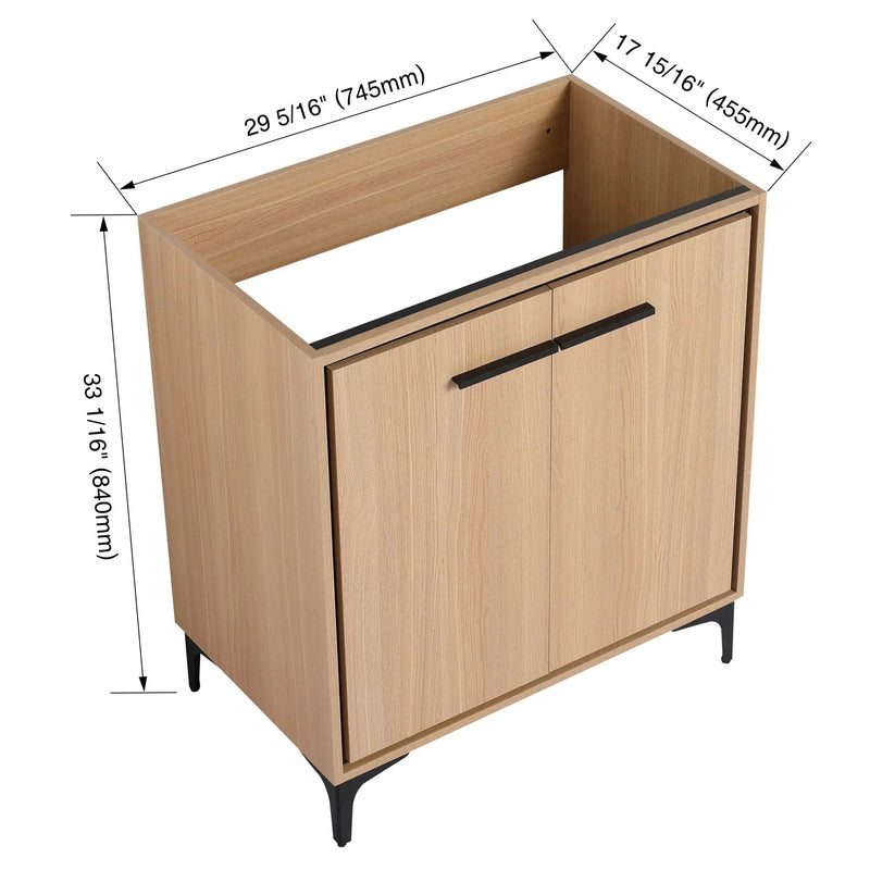 Modern Bathroom Vanity Cabinet With Soft Closing Doors by Unique Piece Furniture
