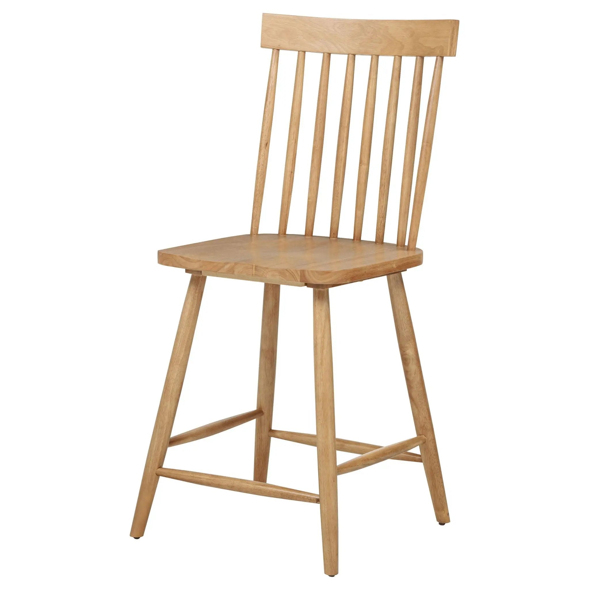 Andrews Windsor Counter Height Dining Side Chair Light Ash (Set of 2) by Unique Piece Furniture