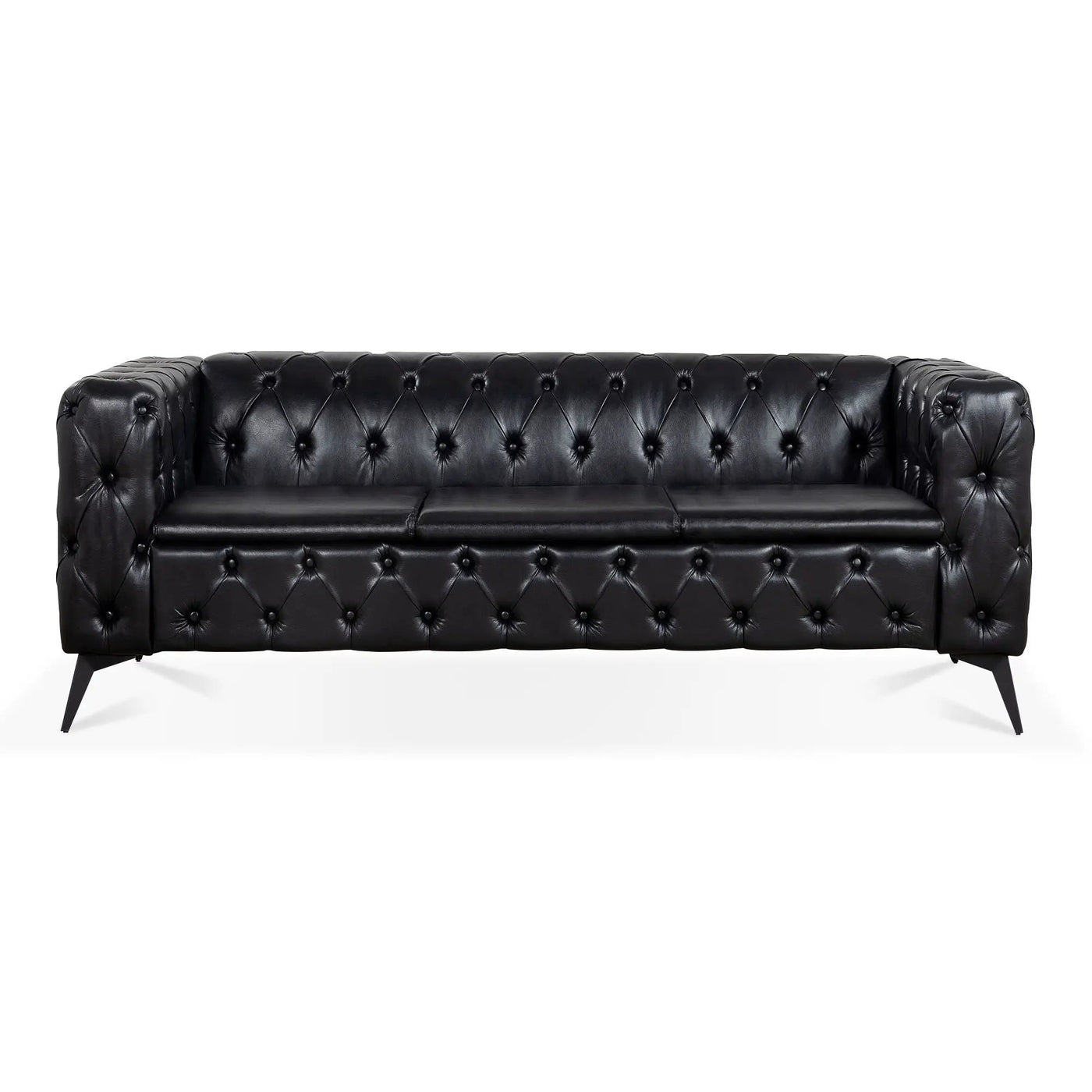 Square Arm Removable Cushion 3 Seater Sofa by Unique Piece Furniture