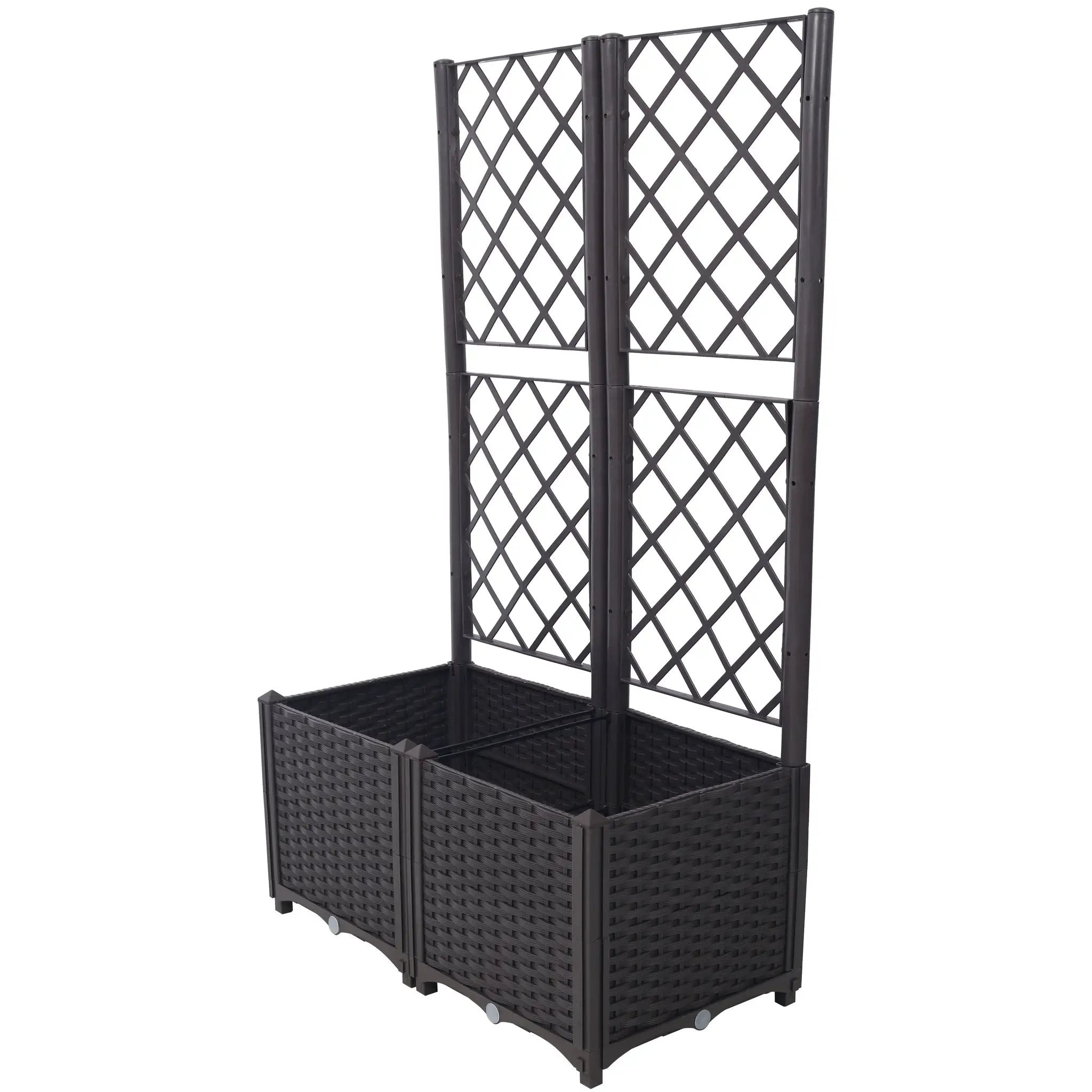 Poly Rattan Garden Planter by HouseOfZazla