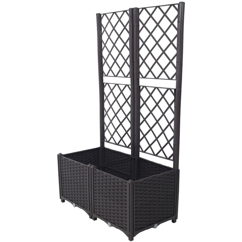 Poly Rattan Garden Planter by HouseOfZazla