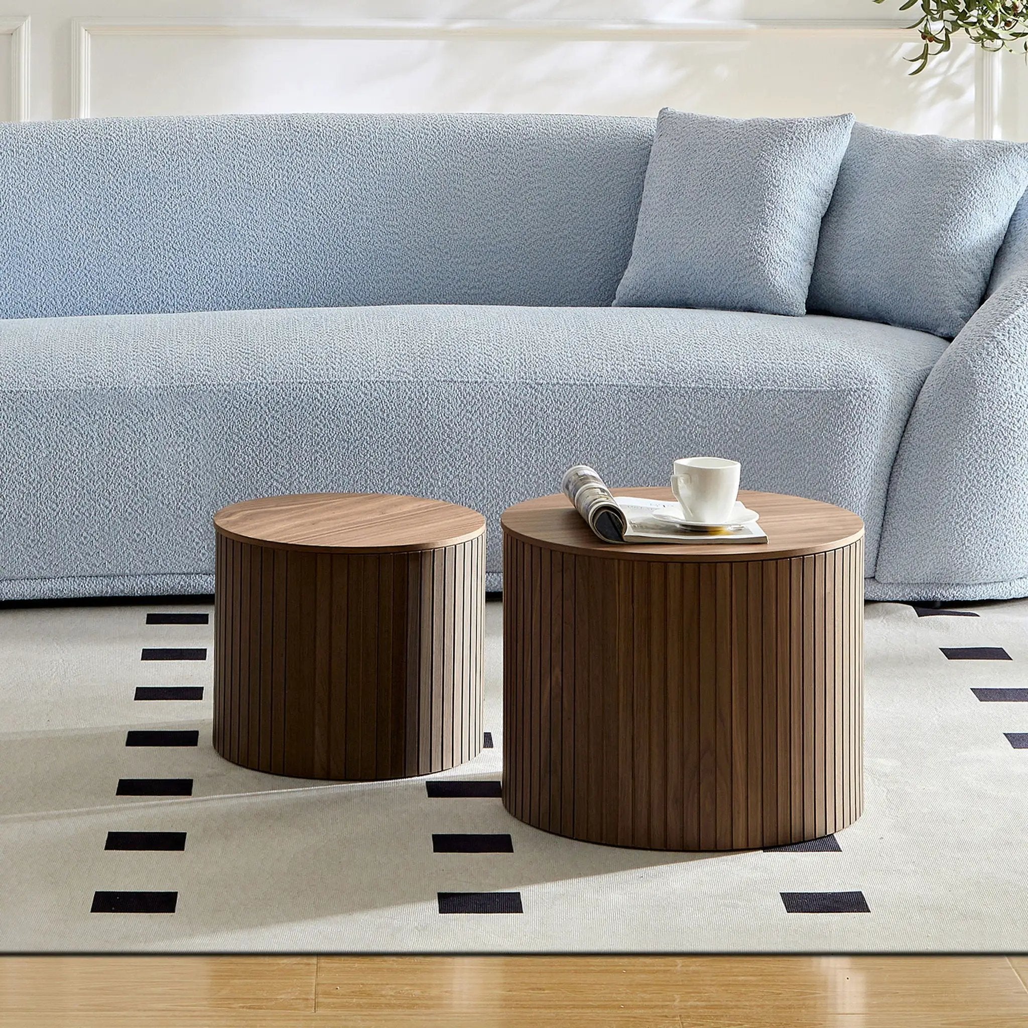 Handcrafted Nested Table Set, 2 Pieces by Unique Piece Furniture