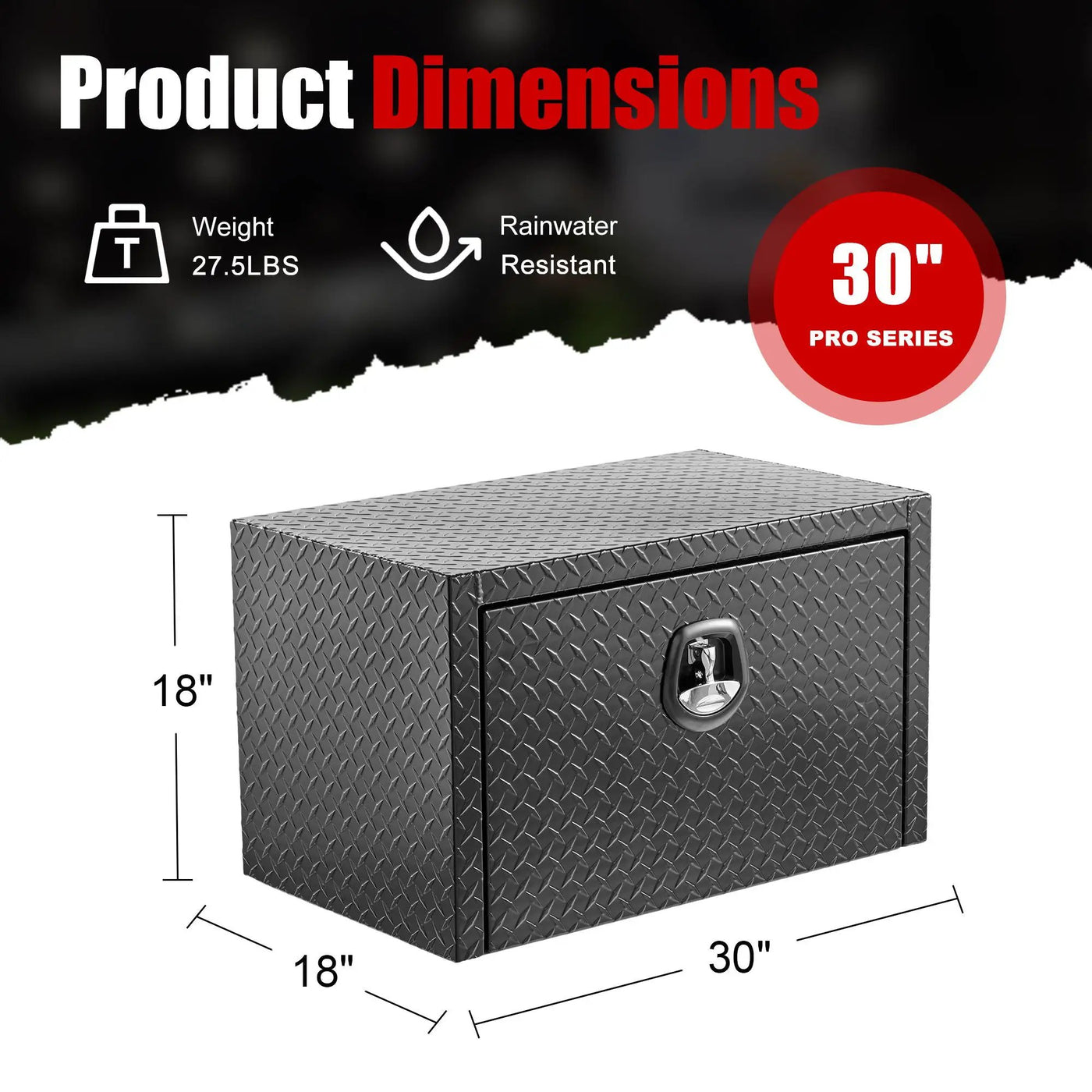 Pro Series Underbody Truck Tool Box Waterproof Storage Chest by HouseOfZazla