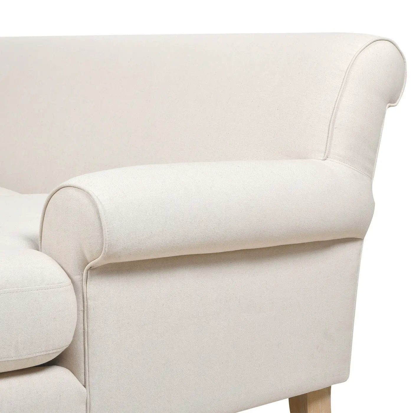 Alana - L-Shape Reversible Sectional Sofa - Light Beige by HouseOfZazla