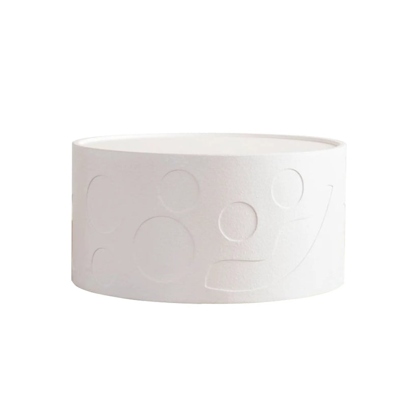 Round Side Table with Handcrafted Relief Design by HouseOfZazla