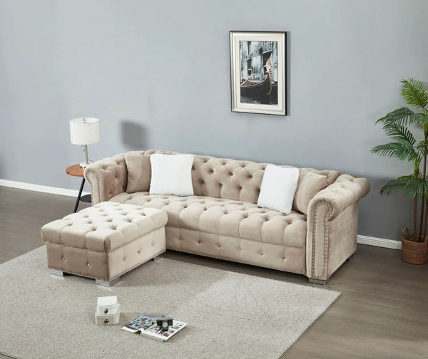 4 Seater Oversized L Shaped Reversible Sectional Sofa