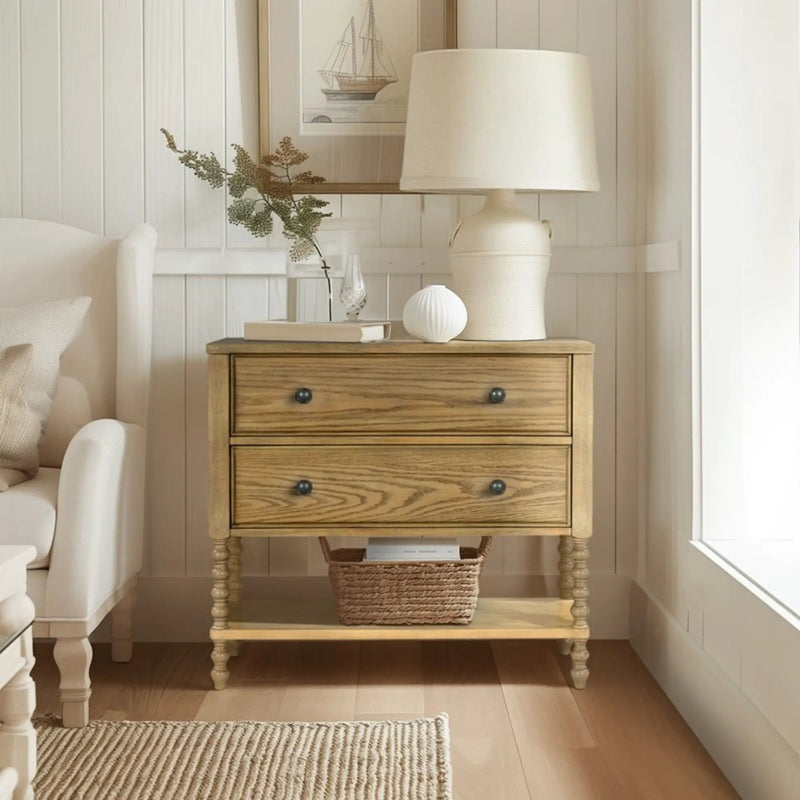 2 Drawer Accent Chest - Natural by HouseOfZazla