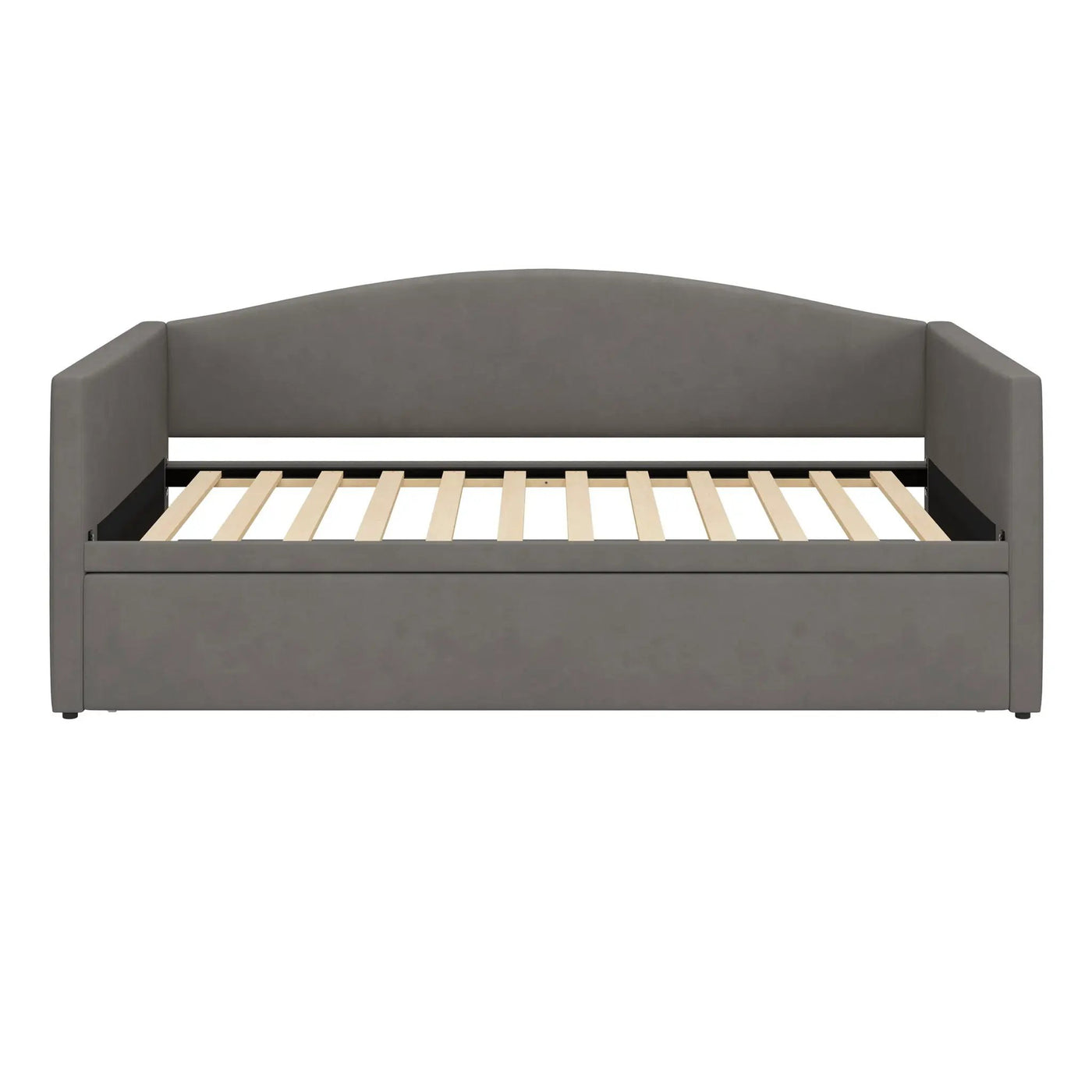 Daybed With Pop Up Trundle, Upholstered Sofa Bed by HouseOfZazla