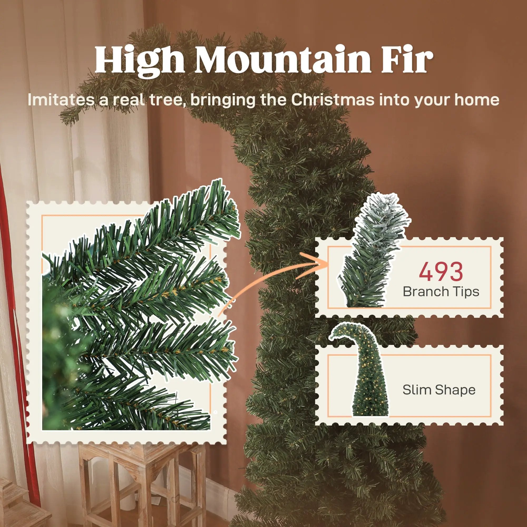 6 Ft Prelit Bent Top Christmas Tree by HouseOfZazla