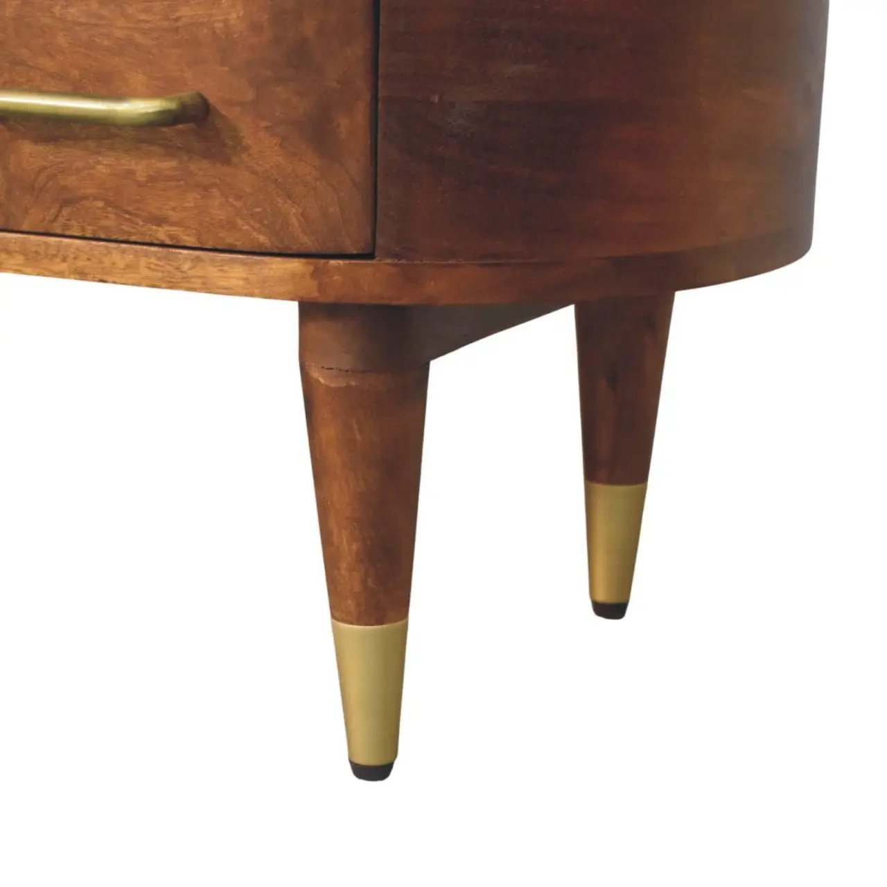 Solid Wood Valenza Curved Media Unit by HouseOfZazla