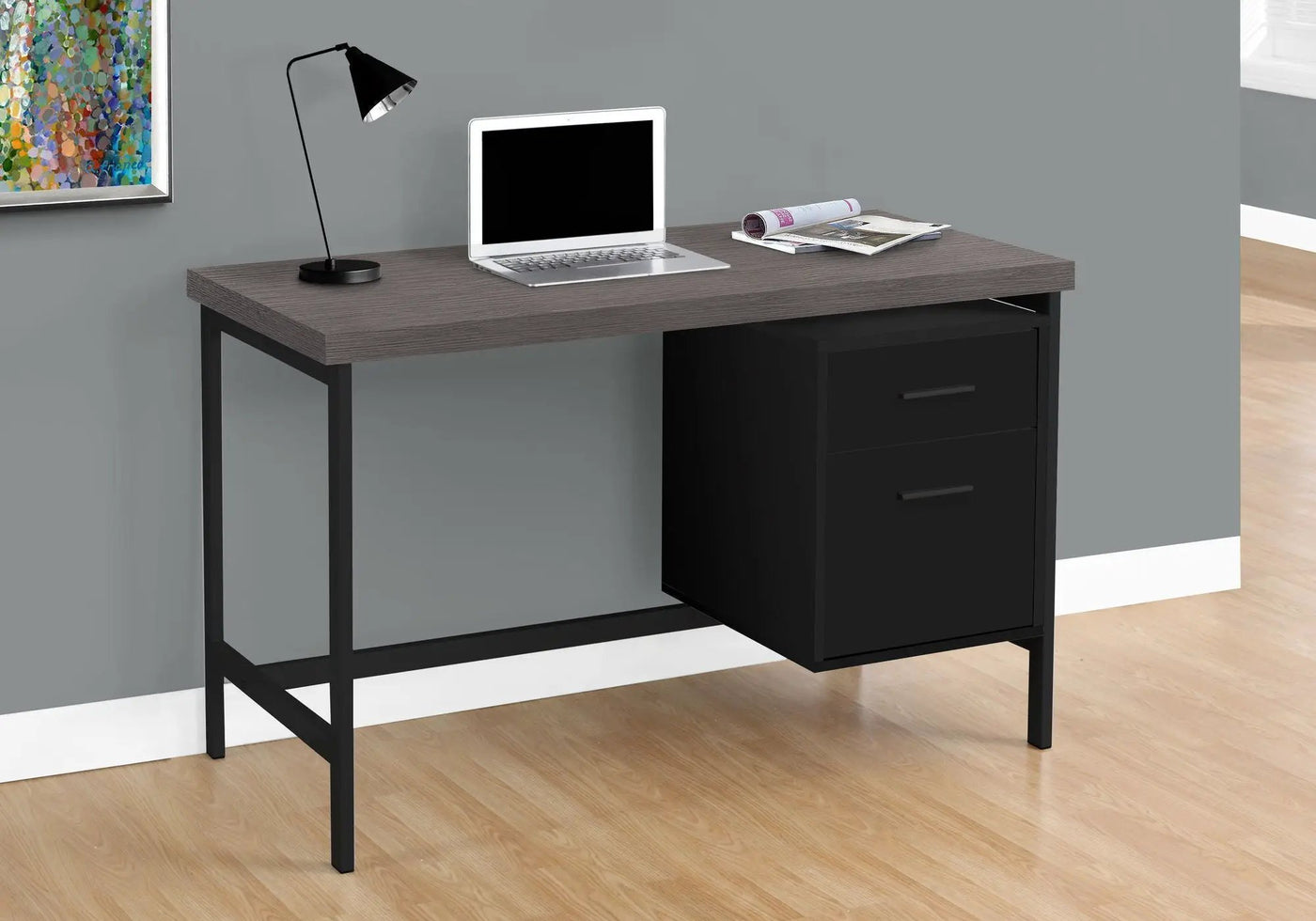 Computer Desk For Home Office, Left or Right Setup, With Storage Drawers by HouseOfZazla