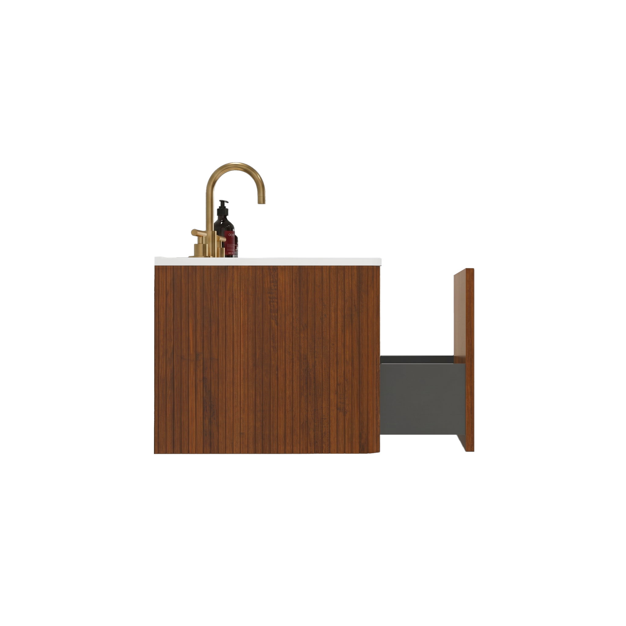 Etna 36" Striped Walnut Bathroom Vanity by HouseOfZazla