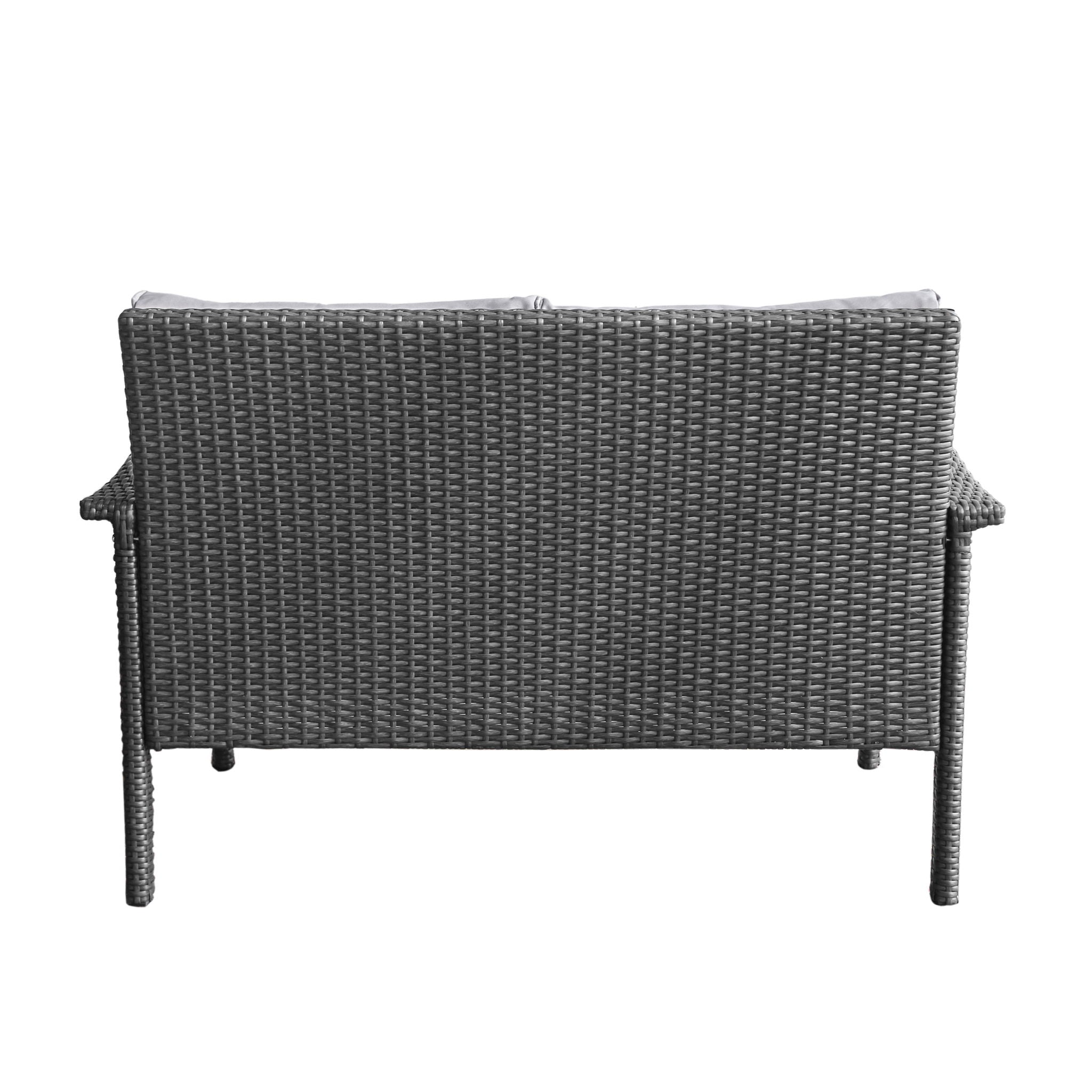 Honolulu Loveseat - Gray / Silver by HouseOfZazla