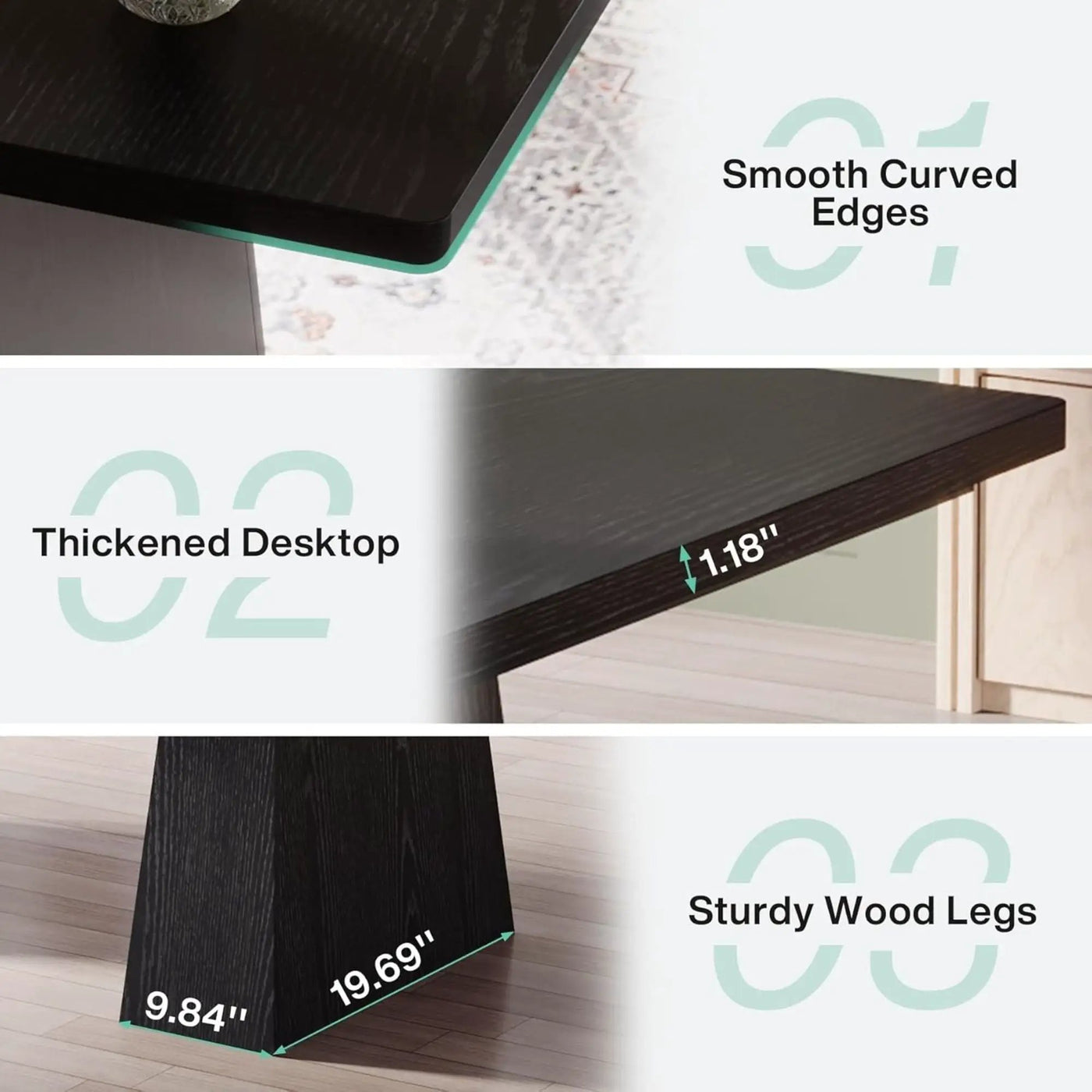Executive Desk, Workstation With Double Pedestal For Home Office by HouseOfZazla