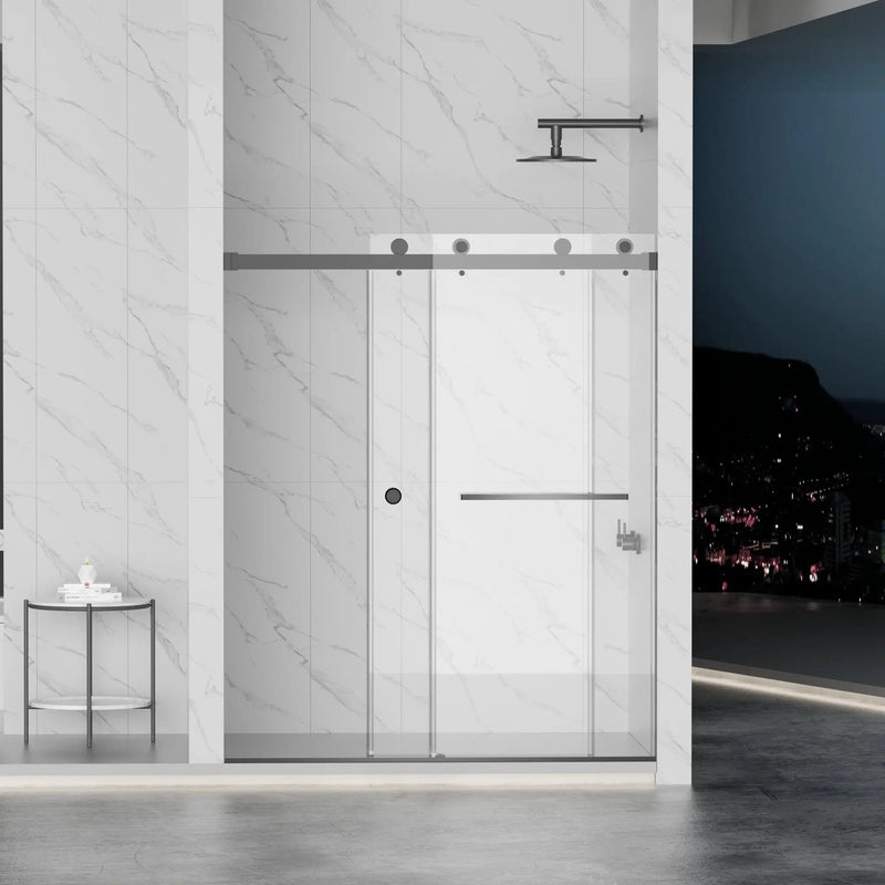 Frameless Shower Door - Double Sliding Design by HouseOfZazla