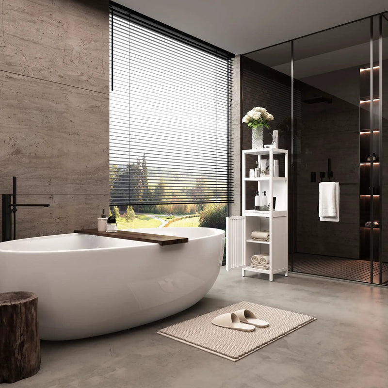 Storage Cabinet With Tall Tower, Multifunctional For Bathroom by HouseOfZazla