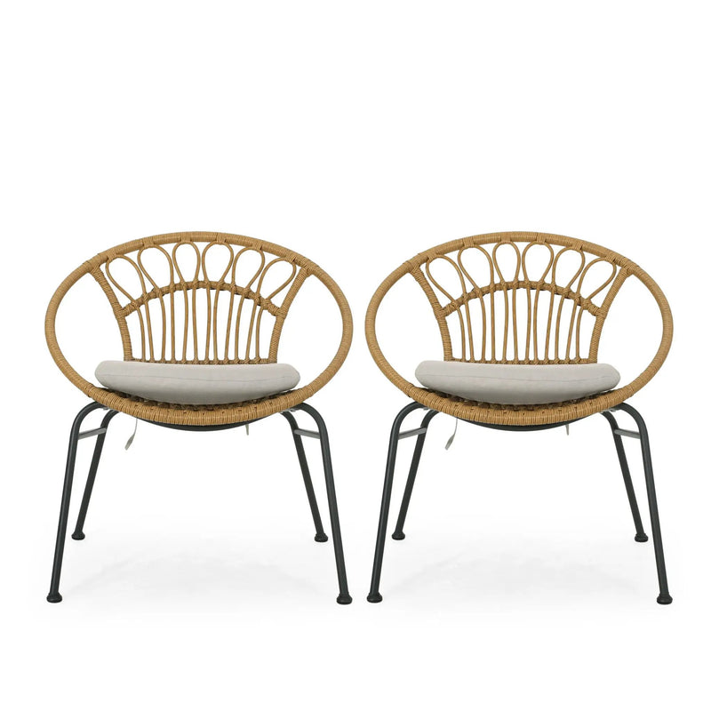 Banya Chair Set of 2 - Light Brown by HouseOfZazla