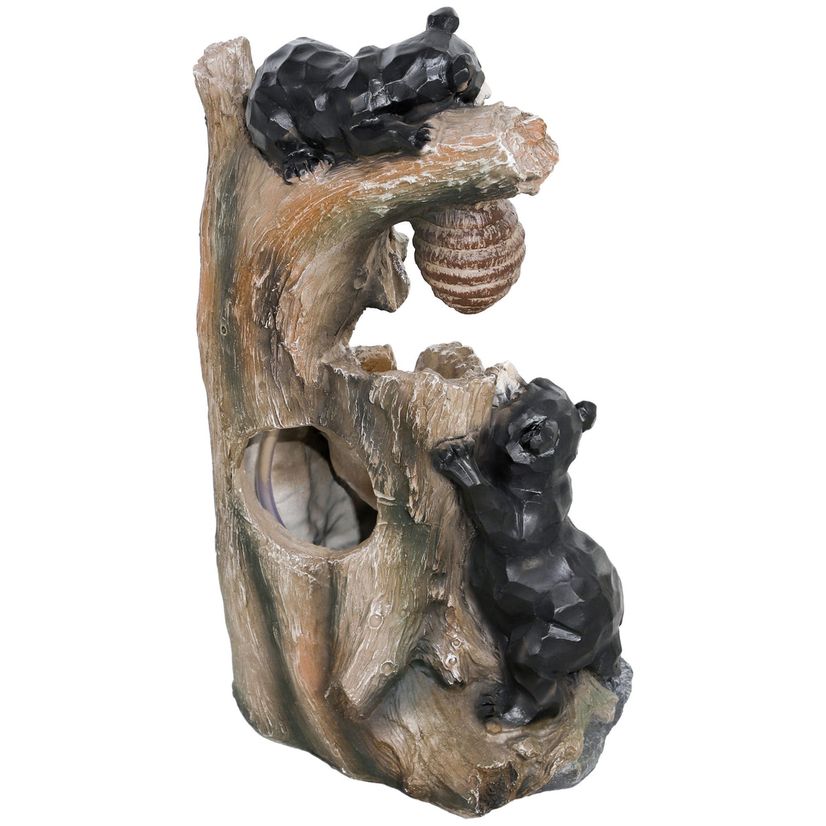 Resin Bear and Beehive 3 Tier Outdoor Fountain 22 Inch, photo 8 of 8