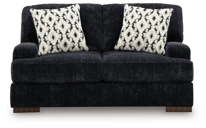 Whitmore Manor - Loveseat - Black Pearl by Unique Piece Furniture