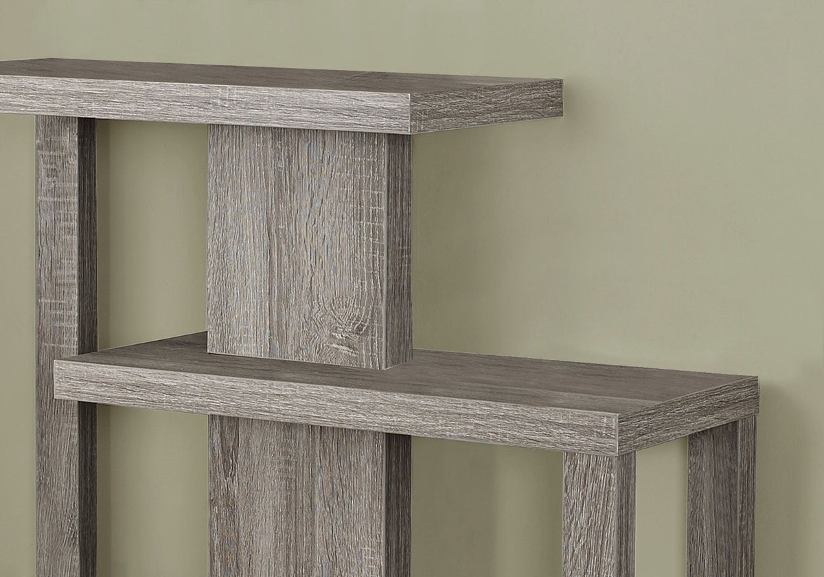 Accent Console Table for Entryway with Three-Tier Shelves - Light Brown, photo 4 of 4