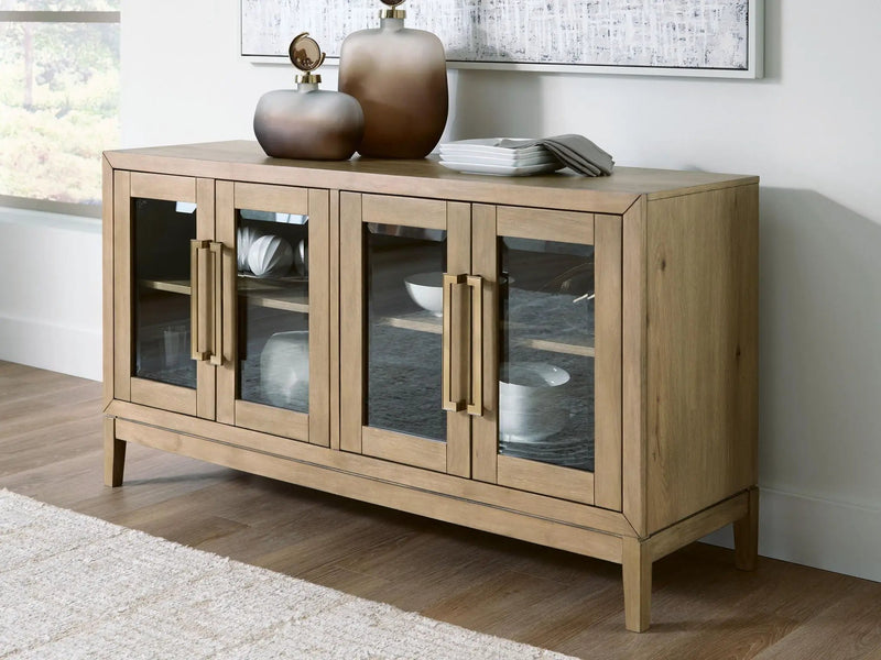 Lasinger - Dining Room Server - Light Brown by Unique Piece Furniture